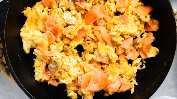Smoked Salmon Egg Scramble
